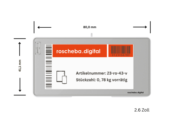 Digitales Regalschild